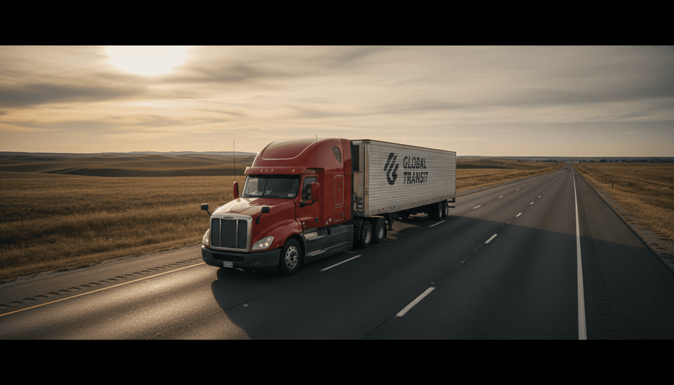 Freight truck loaded and ready for transport
